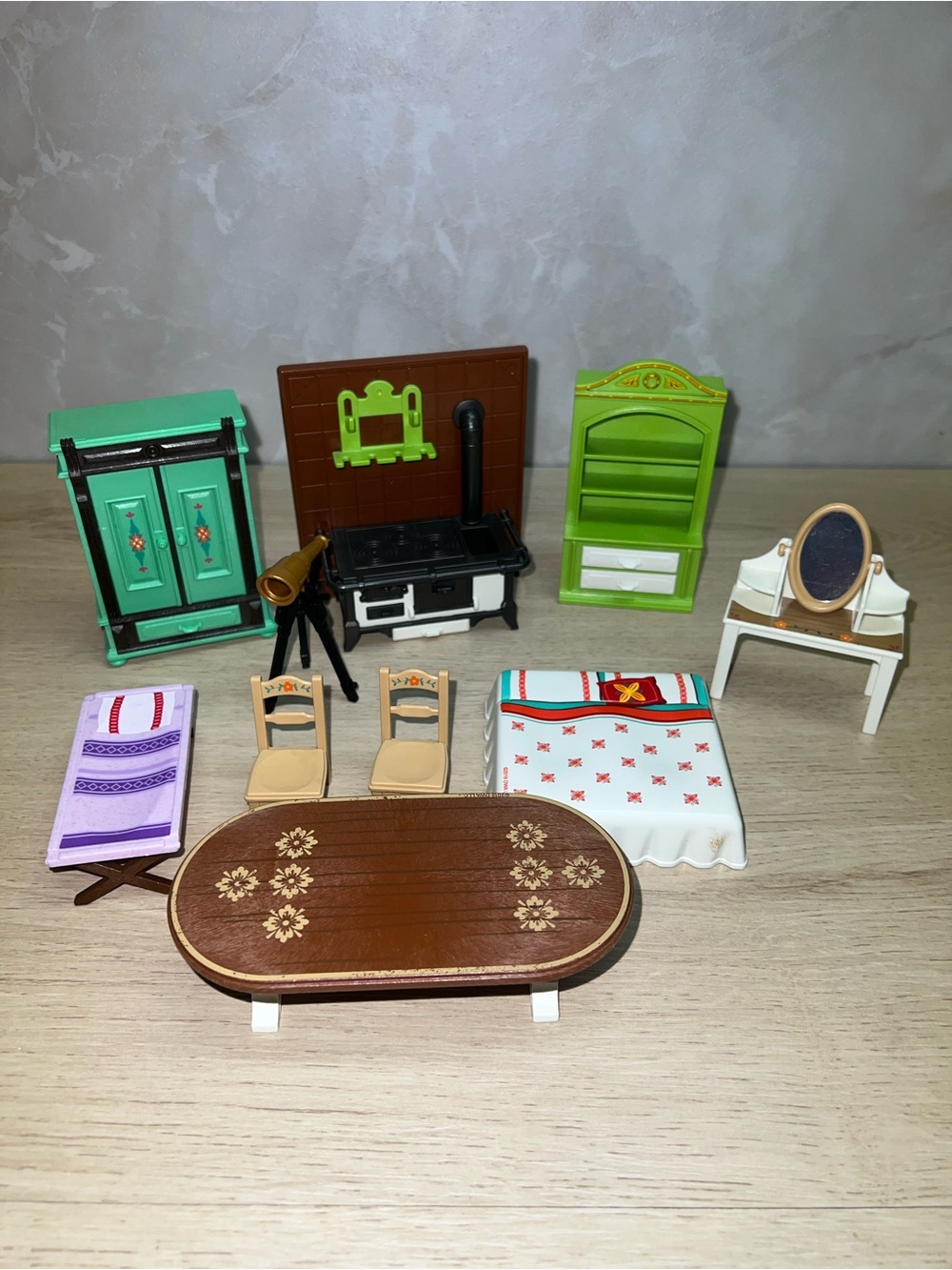 🏡 Playmobil Dollhouse Furniture & Accessories Lot – Vintage + Modern